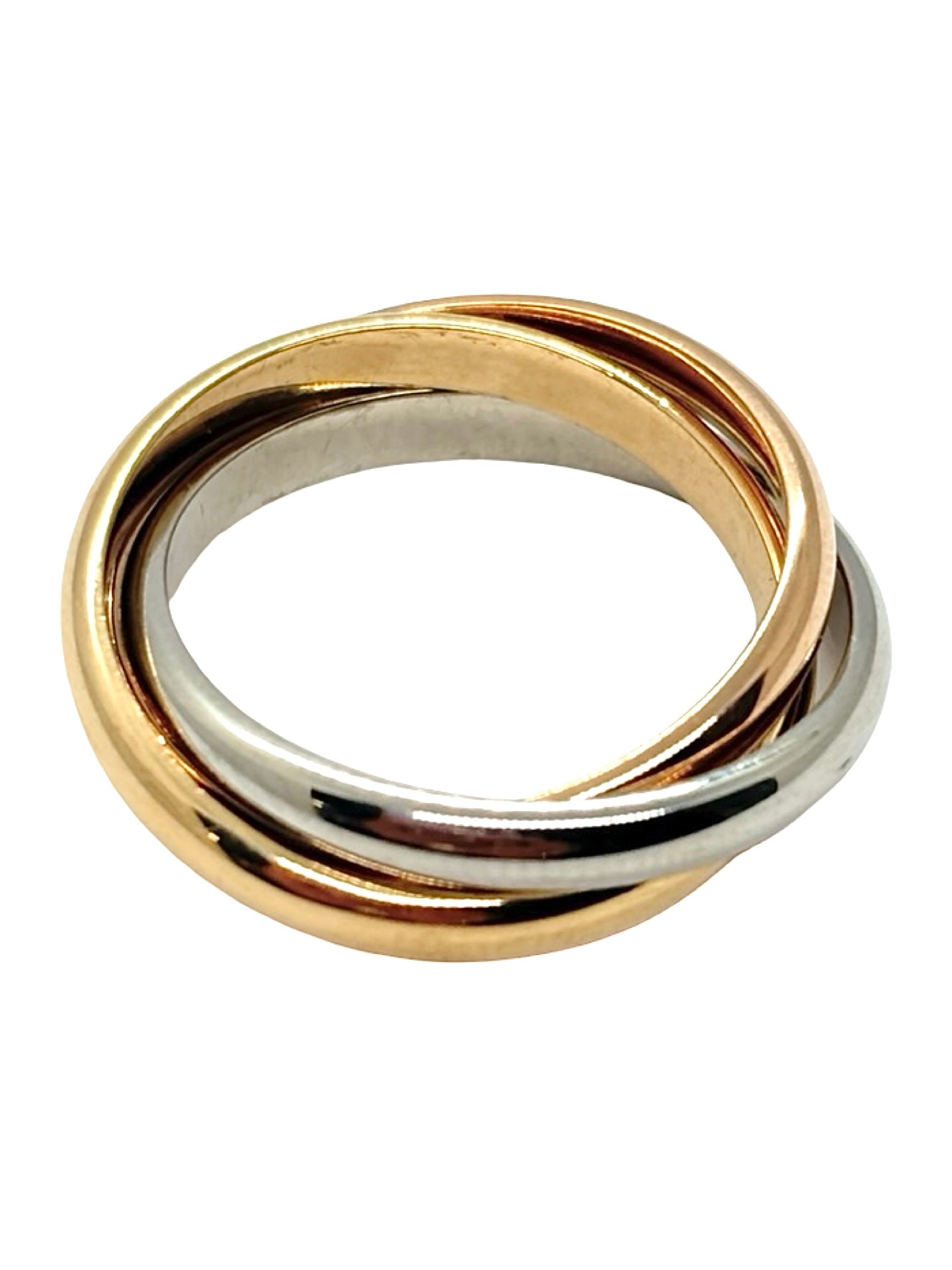 Bague 3 ors 18K élégante et raffinée, composée d’un harmonieux mélange d’or jaune, d’or blanc et d’or rose 18 carats. Cette bague tricolore en or 18K séduit par son design intemporel et sa finition délicate. Bijou précieux et féminin, cette bague en trois ors 18K s’accorde facilement avec tous les styles et peut être portée au quotidien ou lors d’occasions spéciales. Une création joaillière raffinée, idéale pour sublimer la main avec élégance.