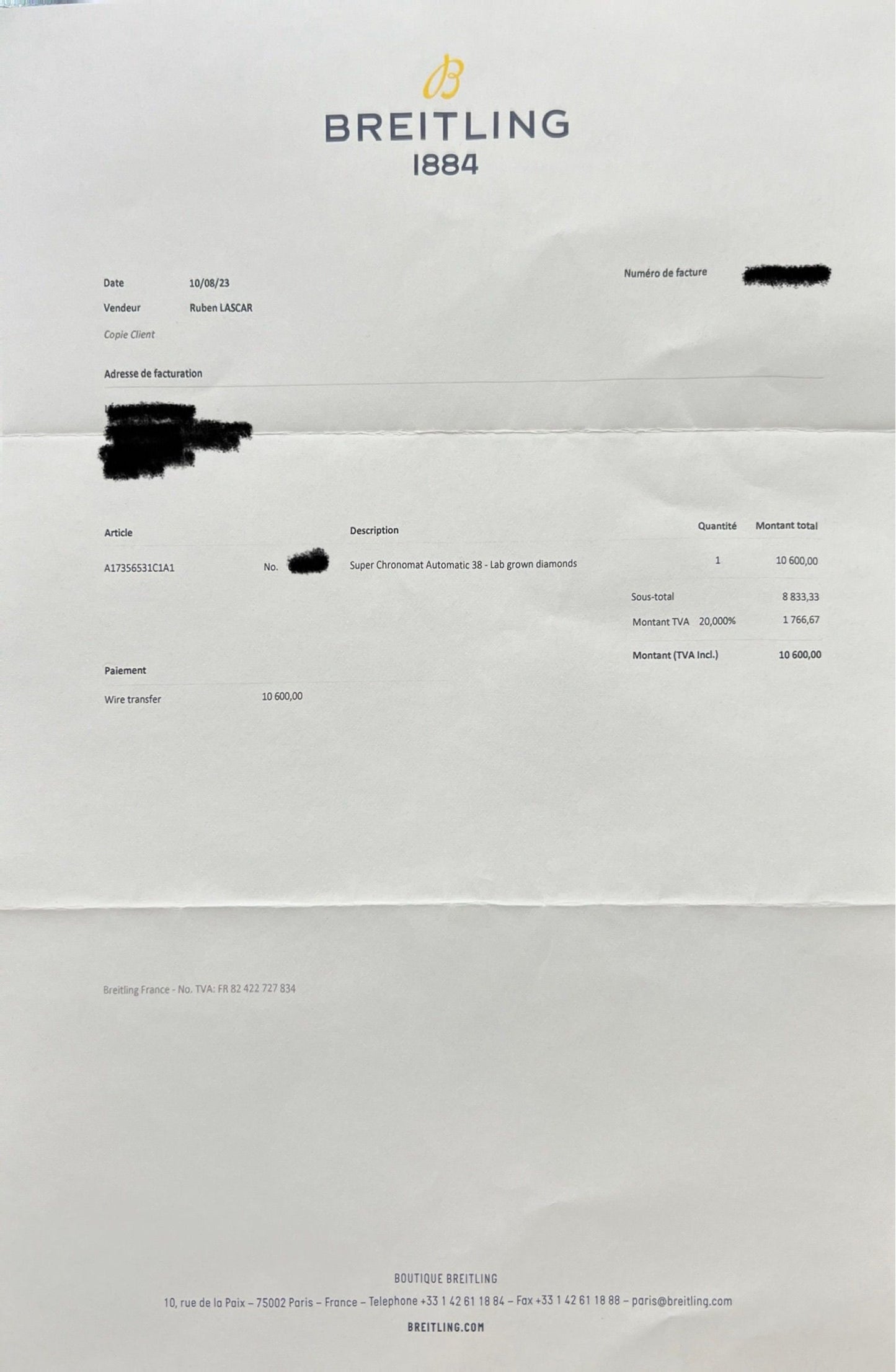 Découvrez la Breitling Chronomat Super Chronomat en acier, montre automatique d'exception avec coffret et papiers d'origine. Boîtier robuste, mouvement précis, cadran élégant : un modèle iconique alliant performance et raffinement, idéal pour les amateurs de haute horlogerie. Full set disponible à Paris.