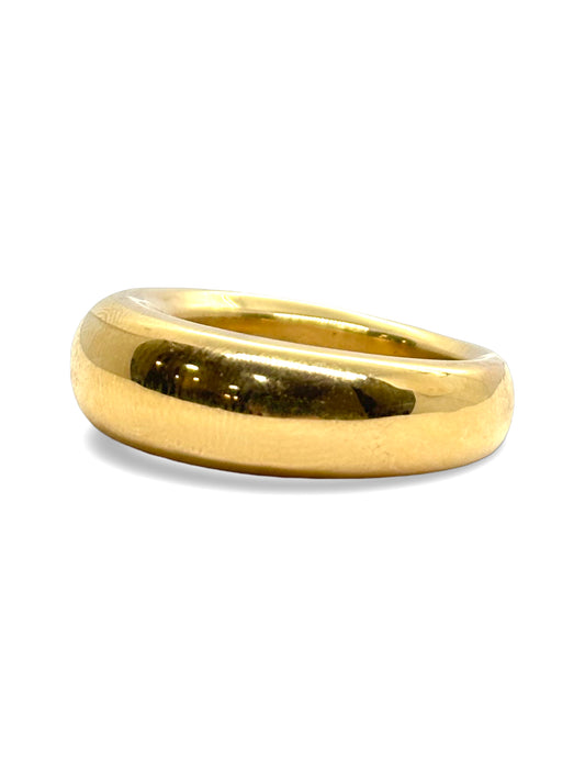 Bague jonc Chaumet en or jaune 18 carats au design épuré et intemporel. Ce bijou de luxe met en valeur la beauté de l’or jaune grâce à des lignes élégantes et une finition soignée. Appréciée pour son raffinement et son style classique, cette bague signée Chaumet s’adapte aussi bien à un port quotidien qu’aux grandes occasions.
