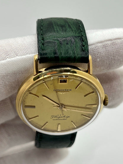 Découvrez la Longines Flagship 3407 Automatic Gold 18K, une montre d’exception alliant luxe et précision. Conçue pour les amateurs de haute horlogerie, ce modèle en or 18K incarne le savoir-faire de Longines, avec un design intemporel et un mouvement automatique fiable. Élégante et raffinée, cette montre est le choix parfait pour ceux qui recherchent un garde-temps de qualité, symbolisant l’alliance parfaite entre tradition et modernité.