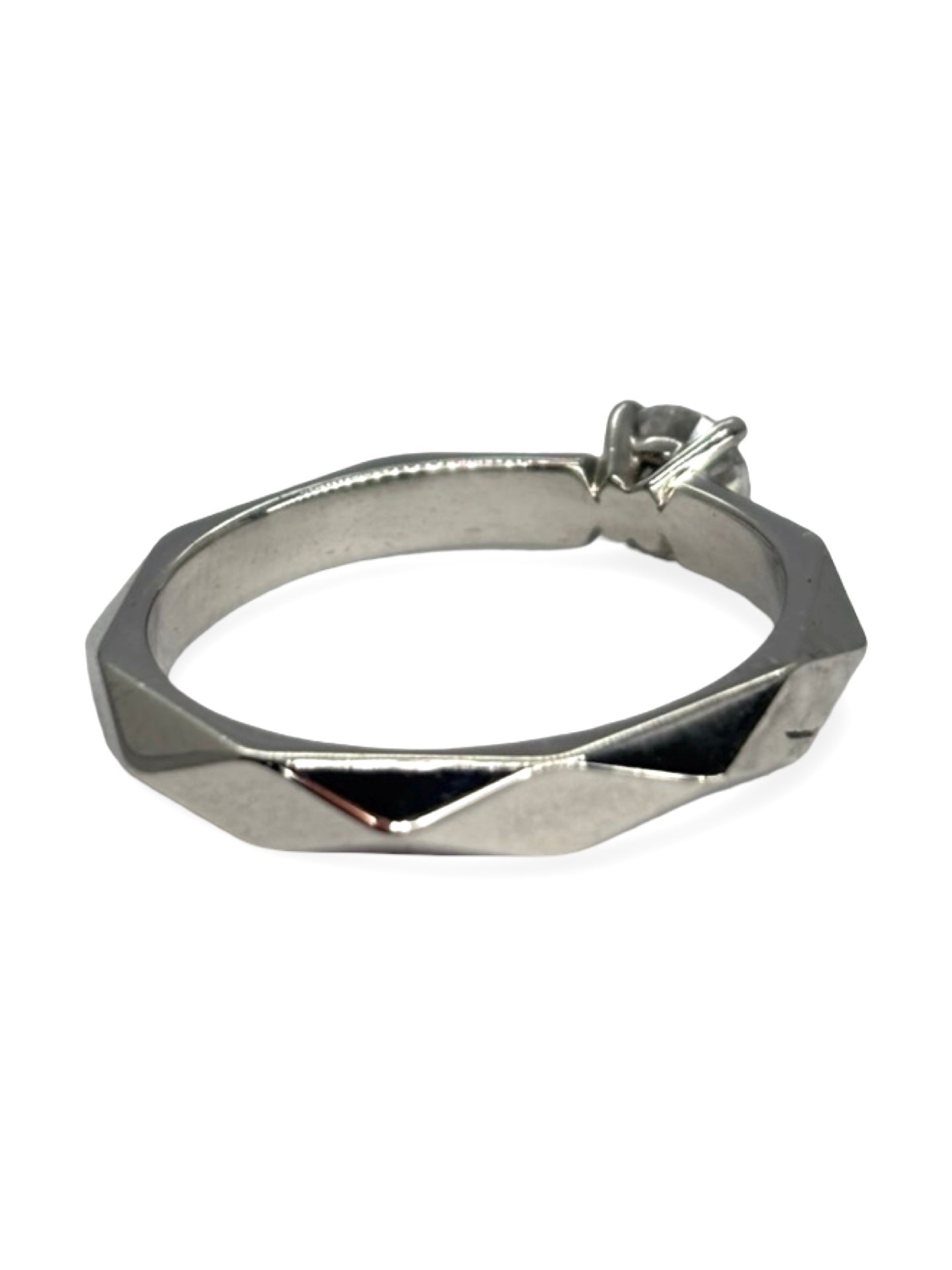 Solitaire Boucheron platine 950 et diamant 0,30 ct