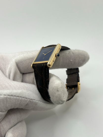 Cartier Tank Must Vermeil Cadran Bleu Grand Modèle
