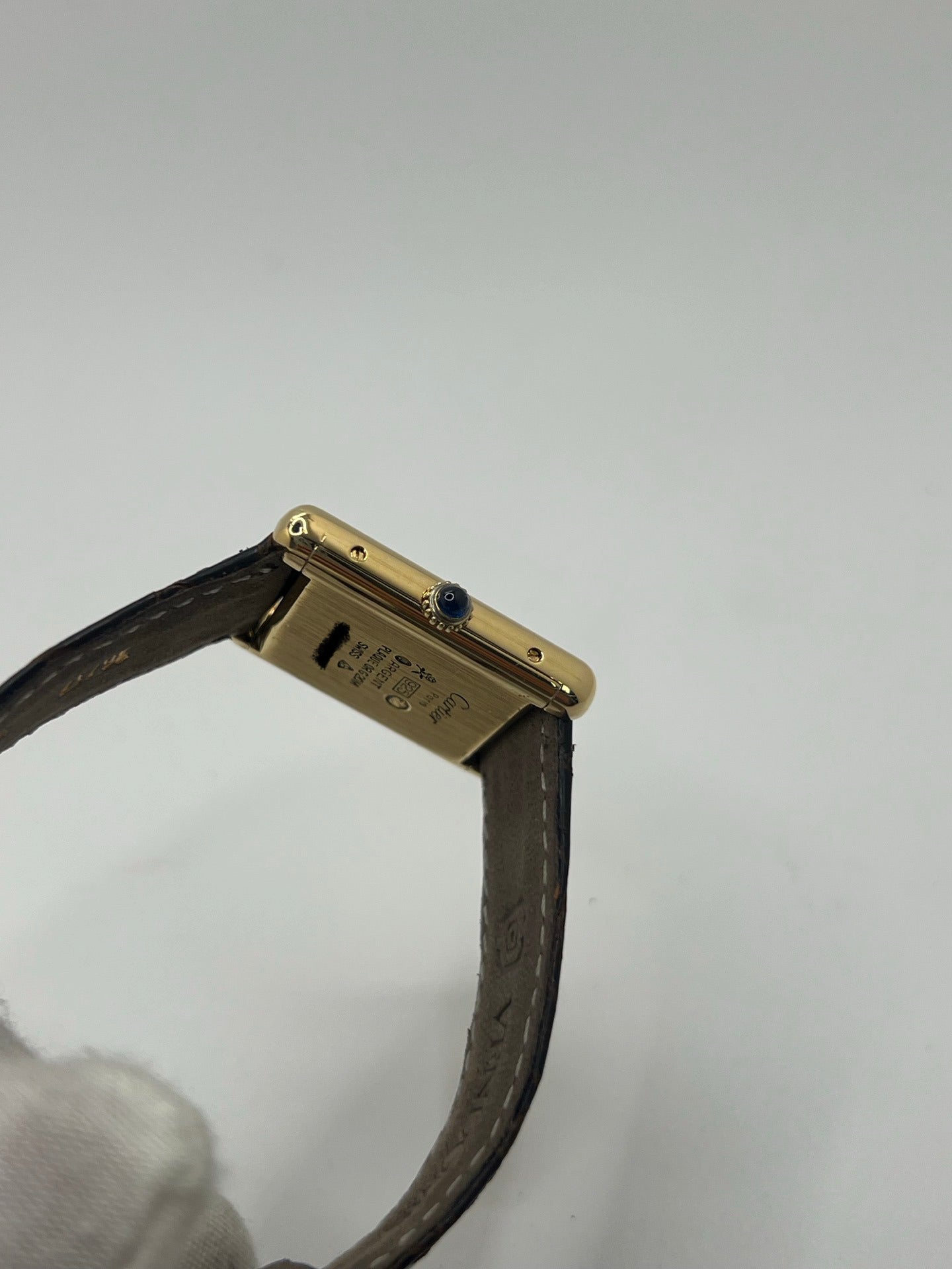 Cartier Tank Must Vermeil Cadran Bleu Grand Modèle